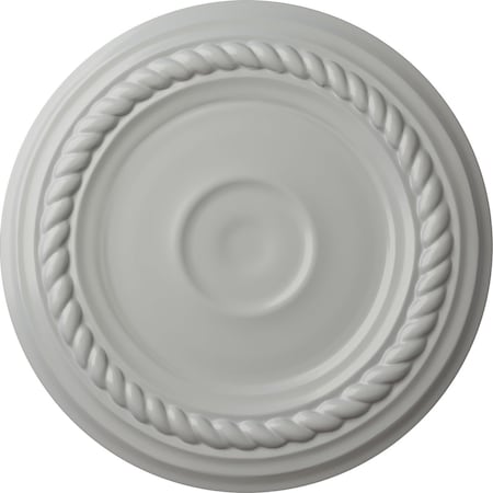 Ekena Millwork Small Alexandria Ceiling Medallion (Fits Canopies up to 4 5/8"), Hnd-Painted Frost, 7 7/8"OD x 3/4"P CM07ALFRF